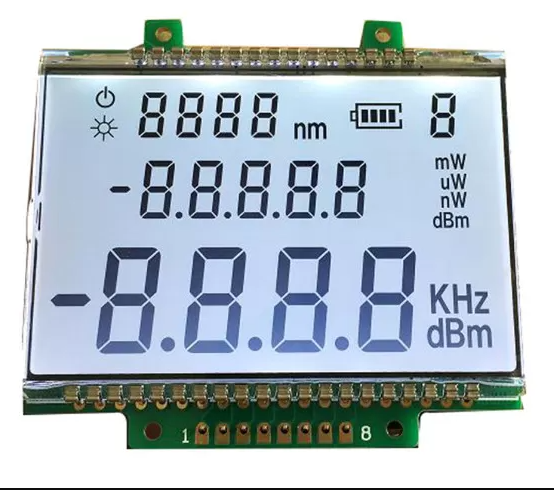 High Contrast Transparent Positve LCD Module Custom 7 Segment LCD Display Panel