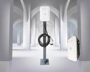 China Home RFID AC 7kw Charging Point With Led Screen EV Charging Station factory