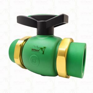 PPR Union Ball Valve Full Bore Ppr Double Union Ball Valve 20-63MM Exposed