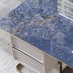 1.4m Modern Dressing Tables Stainless Steel 0.55m Modern Style Makeup Vanity