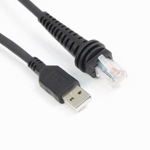 China Straight PVC Serial Cable Usb To Rj45 6.5ft For Barcode Scanner factory