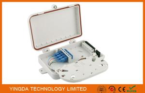 China Ftth / Fttx Mini Plastic Wall Mount 4 PortS Drop Cable Fiber Optic Termination Box factory