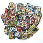 Adhesive Printed Luggage PVC Sticker Printing Eco Friendly For Clothing