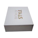 ISO 9001 White Cardboard Foldable Magnetic Rigid Gift Box
