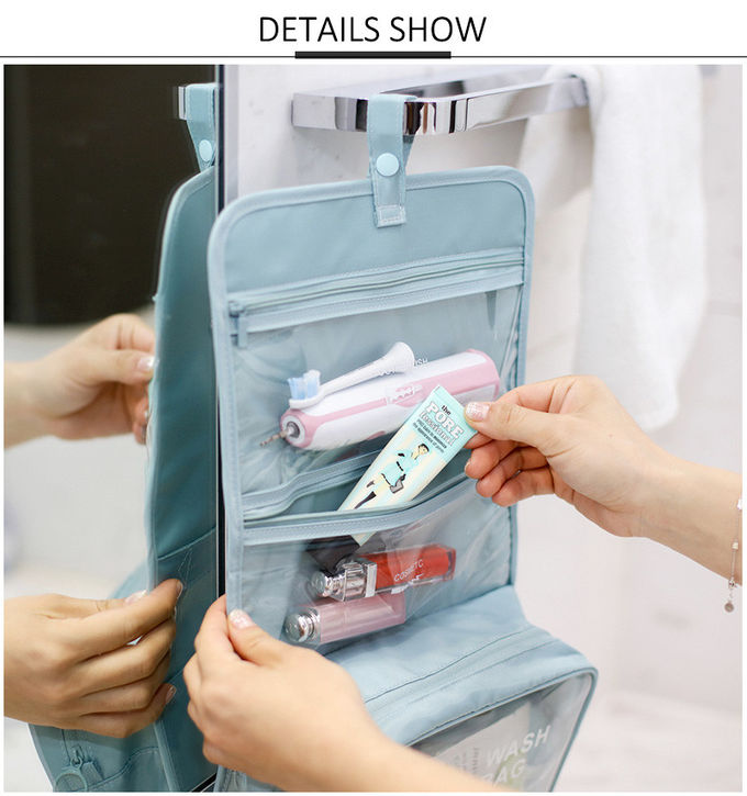 Wholesale Womens Large Capacity Hanging Travel Portable Toiletry Bag
