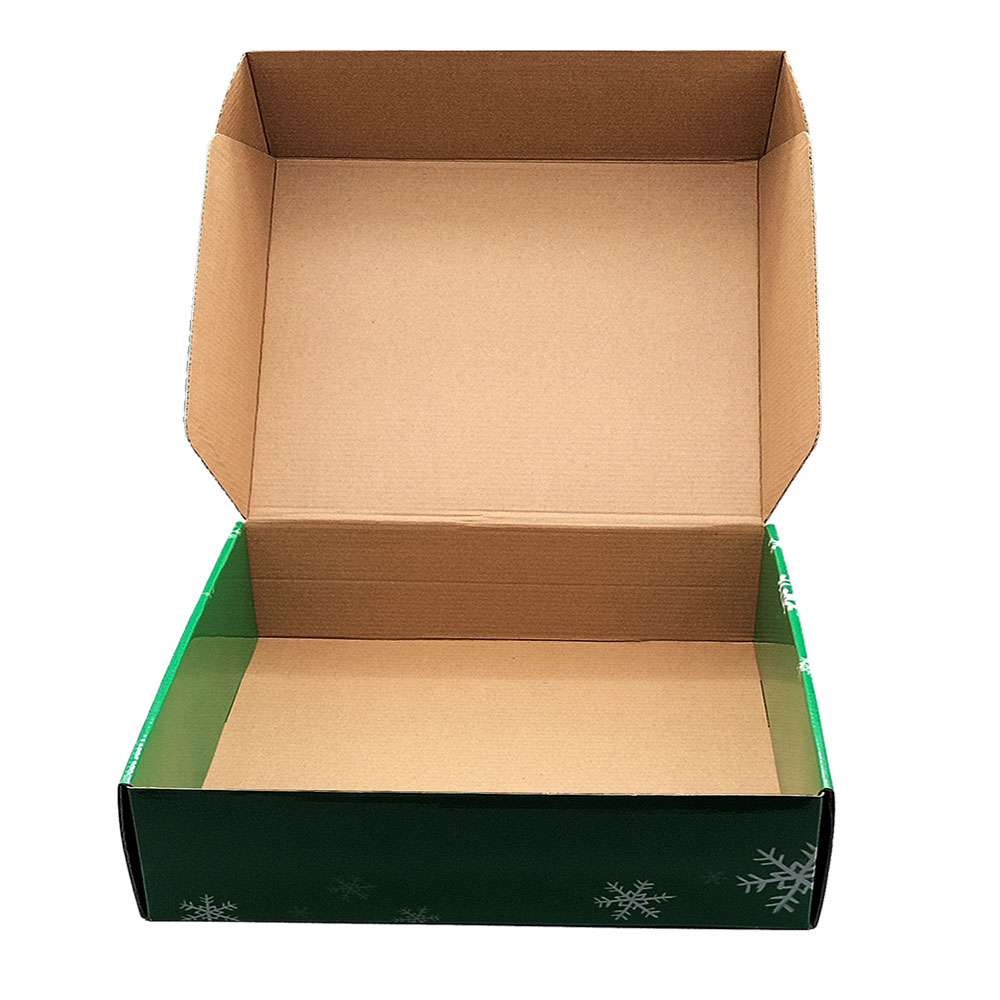 Biodegradable Custom Christmas Gift Box / Custom Corrugated Cardboard Boxes For Cookies