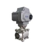 ISO 5211 High Pad Electric Actuated Ball Valve Stainless Steel Thread Connection