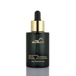 Eco friendly empty plastics luxury black 30ml hair oil serum perfume dropper