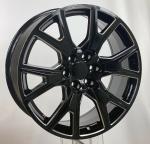 26 Chevrolet Replica Wheels Black Milled Rims Fit Yukon Sierra Tahoe Silverado