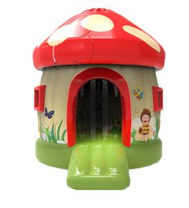 China Inflatable Round Circle Mushroom Bouncy Castle 5*4*4.5m factory