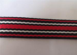 China 2.5cm Patterned Polyester Webbing Three Color Stripe Lot Garment Accessories Stripped factory
