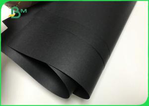 China 110gsm To 170gsm Double Sides Solid Black Craft Paper Rolls For Clothes Tag factory