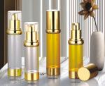 Aluminum Base Material 30ml 40ml Eye Cream Bottle Airless Design Collar Material