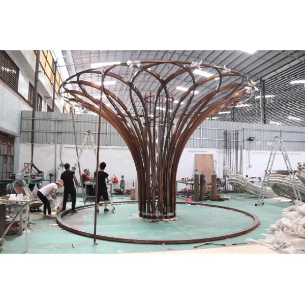 China 20′Feet Stainless Steel Sculptures , Customized Metal Crafted factory