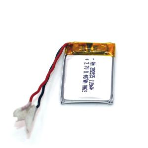China PL302025 110mAh 0.4Wh 3.7 Volt Lithium Polymer Battery factory