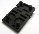 Hinge with screw engineering heavy-duty hinge CL226-4A Black Powder Coated Zinc