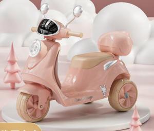 China PP Plastic 6v Electric Ride on Car Motorbike for Kids Storage Box and Lights 2023 factory