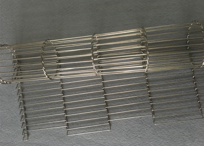 Baking Machinery Flat Flex Conveyor Belt Food Grade 304 Stainless Steel
