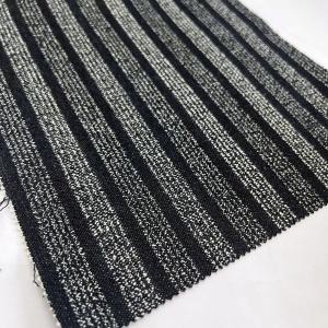 China FCL Jacquard Denim Fabric Stretch Jeans Fabric Weaving Stripe Design factory