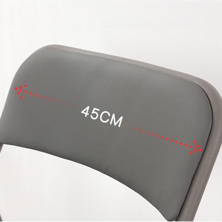 Park Stackable Folding PU Leather Matt Dining Chair for Events in Modern Design Style