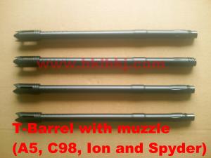China Anodized Aluminum Paintball Gun Accessories Tactical Gun Barrel Custom Made factory