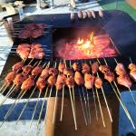 850mm Diameter Corten Steel Fireplace Grill Smoker Bbq Grill INTERTEK Certified