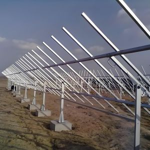 China Sturdy Solar Panel Mounting Brackets for Ground Mounting Solution with Flexible Connection for Small and Large-Scale Solar Plants on sale
