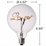 4W G125 Flexible LED Bulb , 230VE27 Love Filament Light Bulb