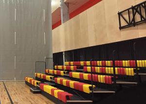 China Spectator Telescopic Sports Stadium Seats Recessed Unit Platform With Optional Seat Color factory