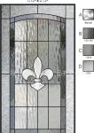 Patina Caming Decorative Leaded Glass For Interior Doors