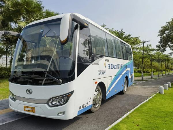 Used Diesel Buses 2016 Year 28 Seats Yuchai Engine 4 Cylinders External Swinging