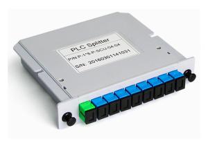 China Plc Fiber Optic Splitter，single mode splitter optical fiber 1x8 factory