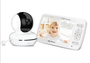 China Remote Swivel 2.4 GHZ Wireless Baby Monitor 5 Inch 720P Color Display Support VOX Mode factory