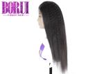 Swiss Lace Full Lace Human Wigs Glueless Kinky Straight Wig Dyed Bleach