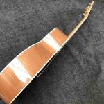 Custom Grand GJ200FR Acoustic Guitar Red Flamed Maple Wood Back Side Abalone