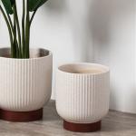 European style high quality matte plant flower pots cheap outdoor garden floor
