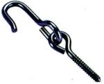 Outdoor Carbon Steel Swing Hanger Hook With Long Screw Carabiner Hook Swing