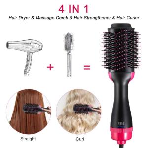China Evenly Heated ROHS 65W One Step Hair Dryer Brush For Straightening factory