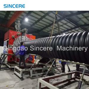China Reinforced Polyethylene PVC Plastic Pipe Manufacturing Machine Corrugated Pipe Extrusion factory