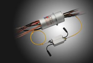 China Compact Fiber Slip Ring Rotary Joint Electrical Connector With Single Channel factory