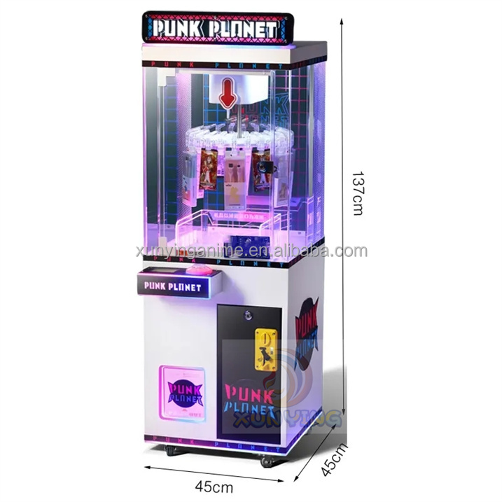 US PLUG Coin Operated Kid Vending Machine for Candy Snack Cards at Amusement Game Center