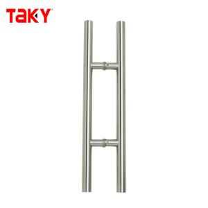 China Exterior Stainless Steel Glass Door Pull Handle for 600mm Long Bathroom Shower Room factory