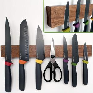 China 16 Inch Professional Wooden Magnetic Knife Strip Space-Saving Knife Rack With Power Ideal for Blocks Roll Bags factory