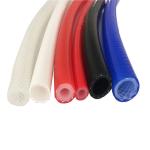 5.5mm Car Cooling Hoses 28mm ID Flexible Braided Black Silicone Heater Hose