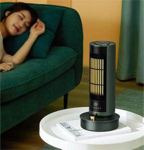 China Waterproof IP44 Portable Electric Fan Heater Customizable Standing Oscillating Heater factory