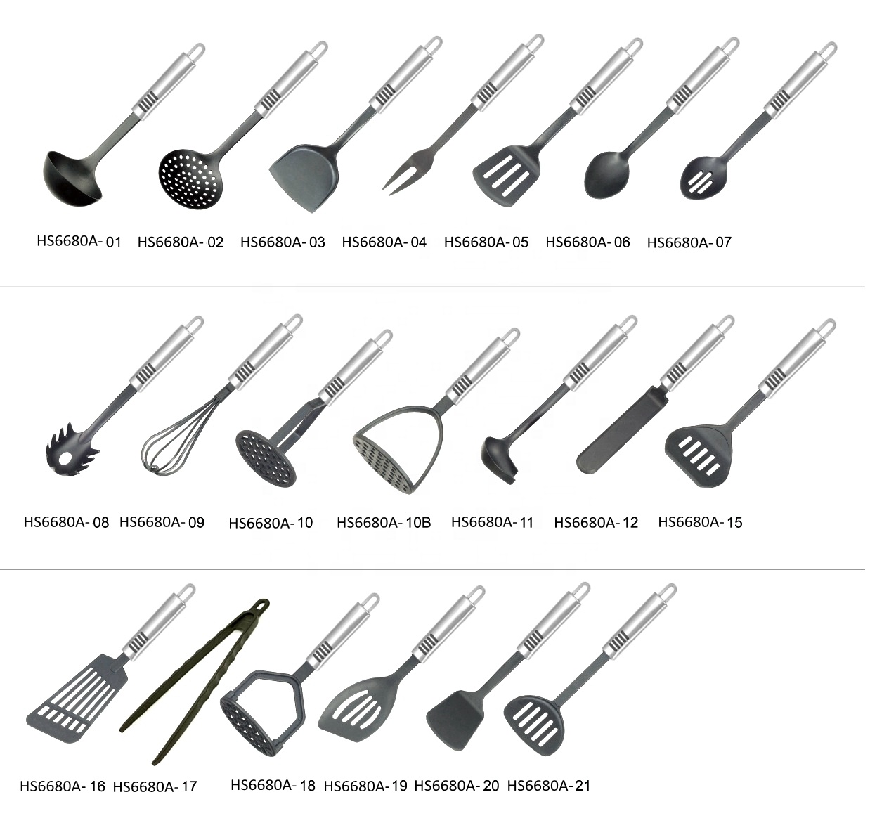 Customized Color Kitchen Item List Smart Kitchen Utensil Set with Sustainable Tools