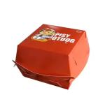 Wholesale Customized Disposable Food Grade Cardboard Burger Boxes for Fast Food