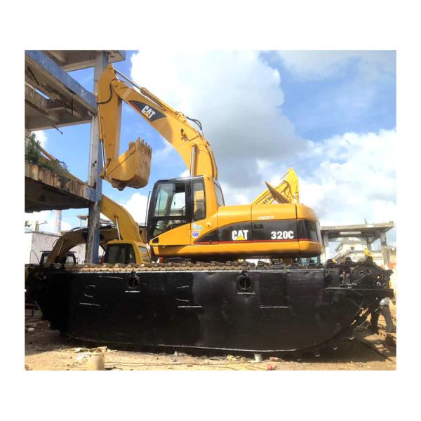 21115 KG Operating Weight Used Caterpillar Cat 320C Amphibious Excavator at