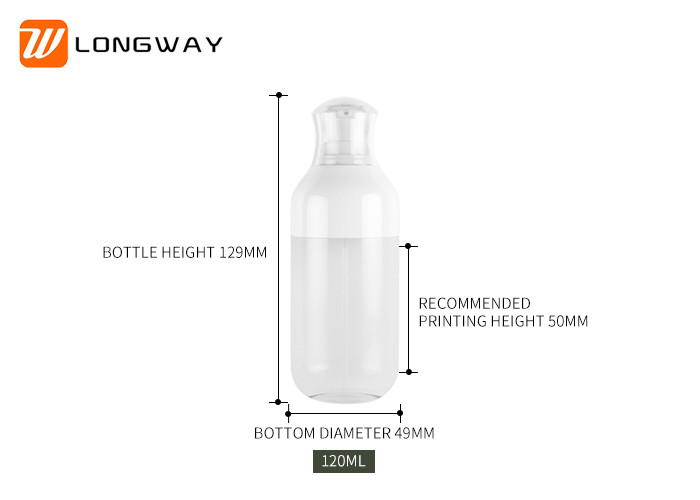 Personal Care Pet Plastic Cosmetic Bottles For Serum Lotion Cream 120ml 150ml 180ml