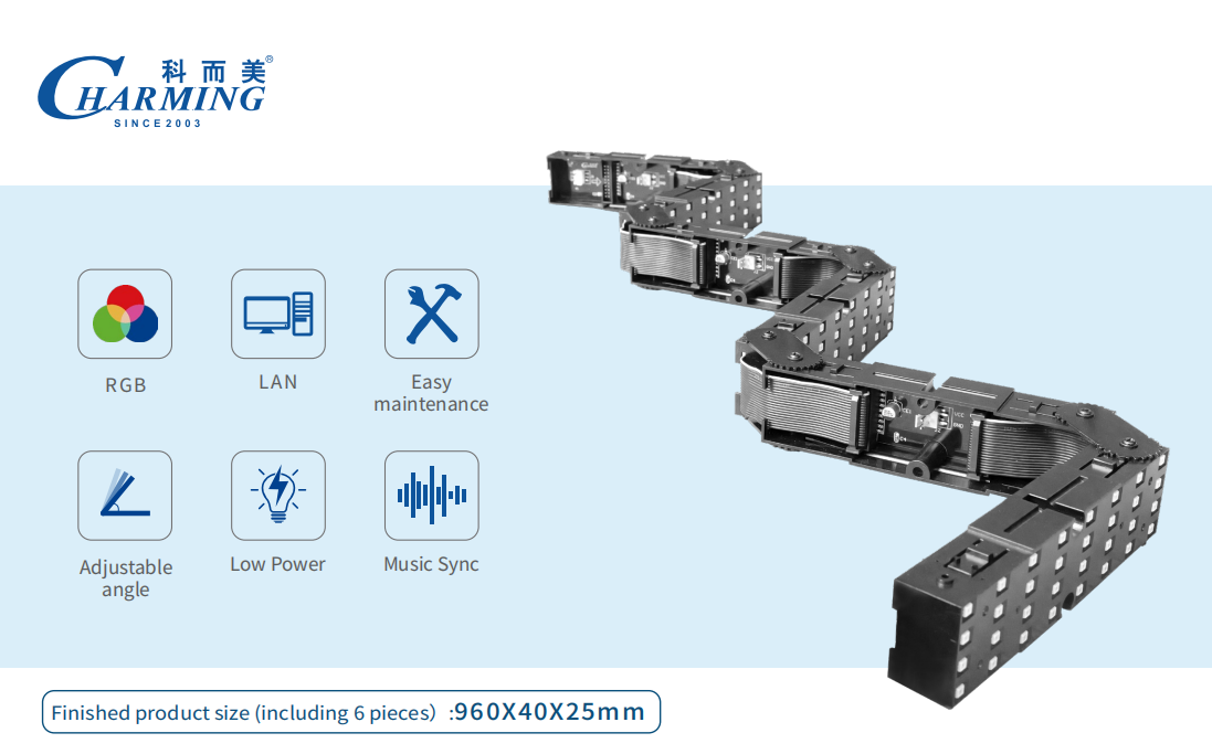 Ultra Light 40LM Screen Brightness Led Magic Bar Light Applicate to Various Entertainment Events